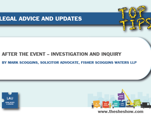 Top Tips: After the Event – Investigation and Inquiry