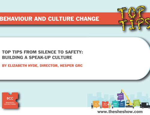 Top Tips: From Silence to Safety: Building a Speak-up Culture